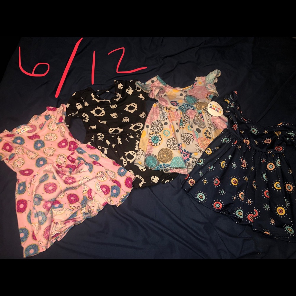 6/12 Dot dot smile twirl dresses